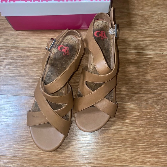 GB Girls Wedge Sandals market girl - Picture 3 of 5